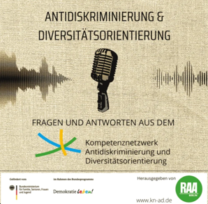 KNAD-Podcastreihe Antidiskriminierung &amp; Diversitätsorientierung: Folge 2 mit Eva Andrades, Hamza Barashed und Aretta Mbaruk 