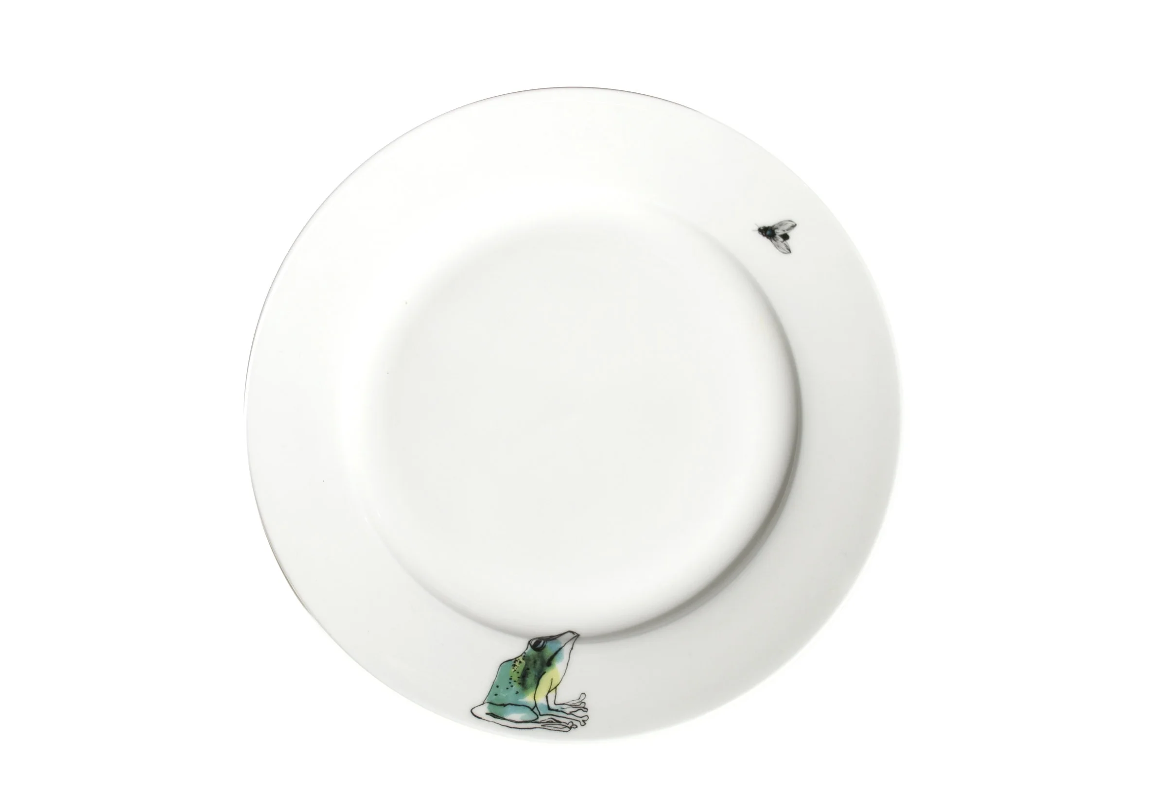 frog print side plate