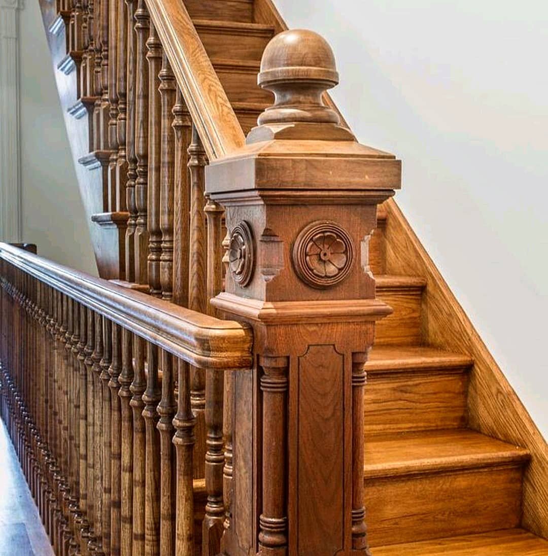 Don't be so quick to paint that original woodwork that has gone unpainted for 100 years+. Entertain the option of restoring the wood back to its original luster, if your budget allows. 

#aktdesigns #woodworking #woodstairs #newlpost #woodrestoration