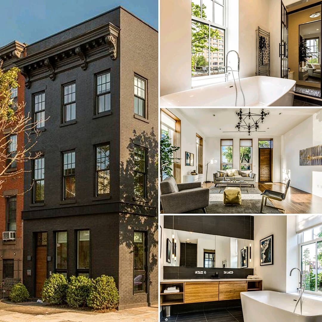 An oldie, but a goodie! One of my favorite refined industrial Brooklyn projects. This complete gut renovation that was converted into a single family includes 4 bedrooms, 3 bathrooms, a private roof terrace and parking garage with automatic lift to f