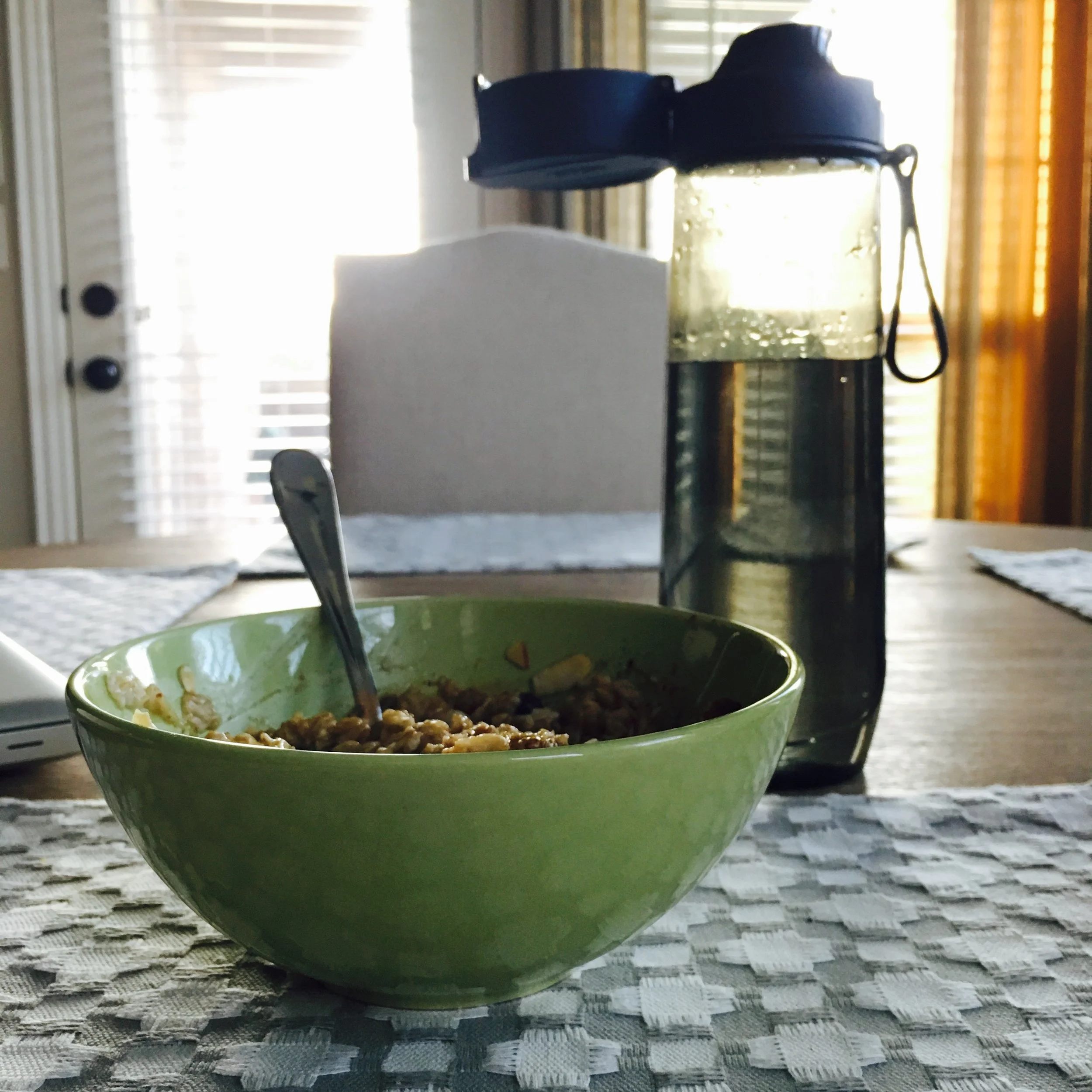Contemplating life over a bowl of oats..