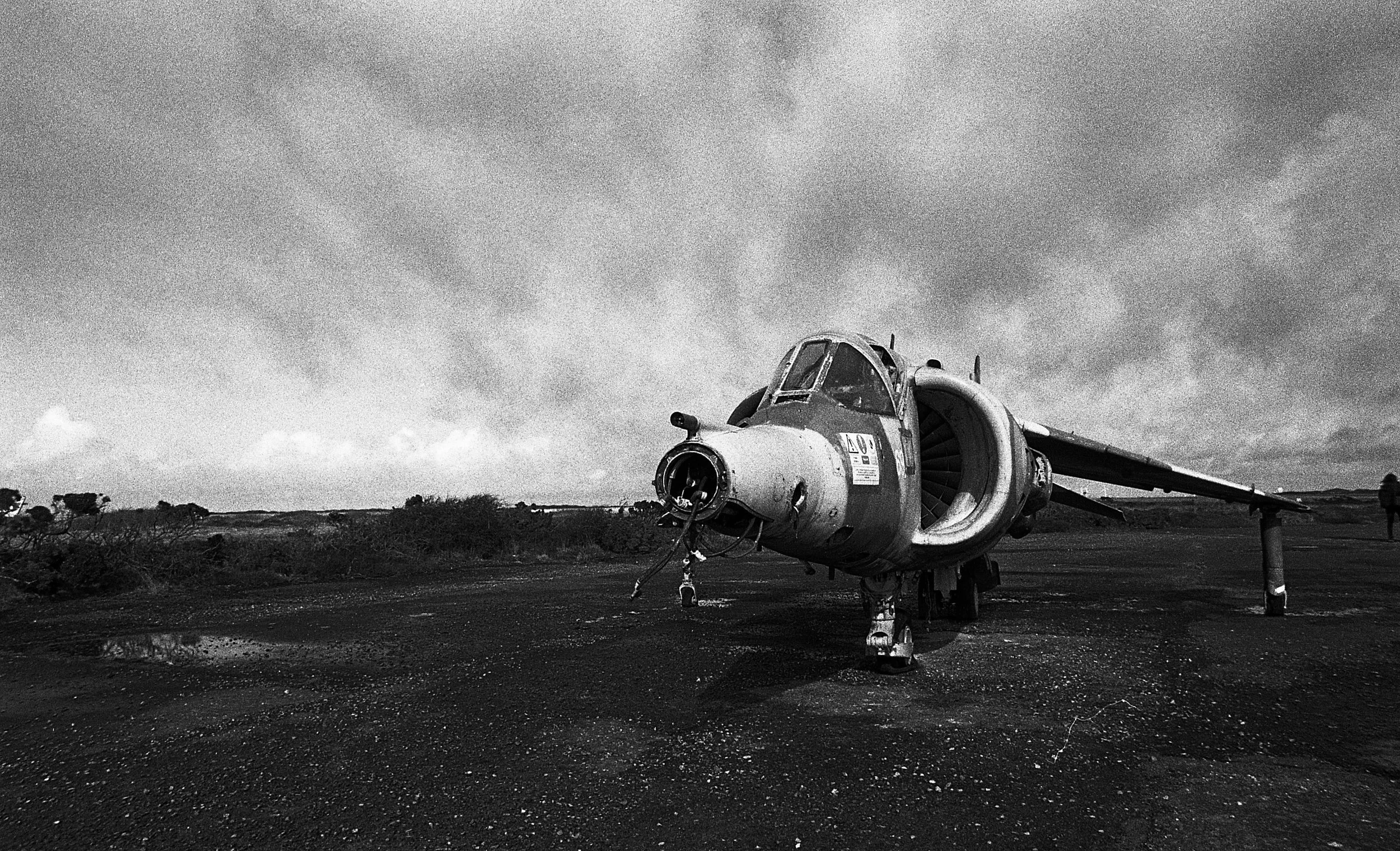 Exterior of a retired RAF Harrier GR3 Predannack has a varied history and opened in May 1941 as a satellite base for RAF Portreath. Today it is the satellite airfield for RNAS Culdrose, a restricted Ministry of Defence site and an active airfield used for flight deck training by the Royal Navy.