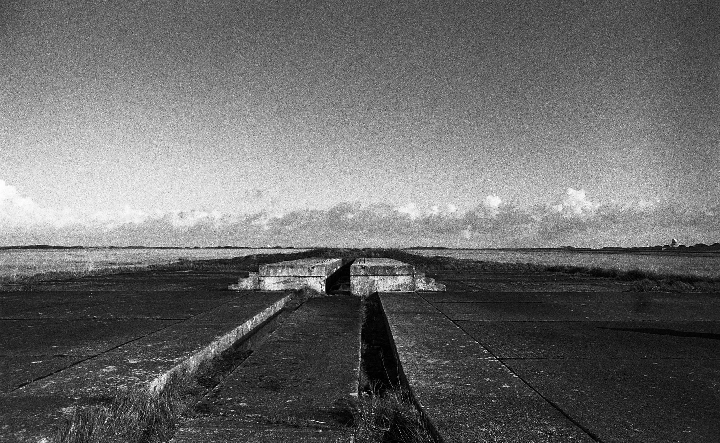 Remains of the Barnes Wallis Ramp Predannack Air Field was used by aeronautical engineer Barnes Wallis during the 1950s in his development of the supersonic swing-wing Swallow and Goose aircraft projects. This long ramp was used to launch radio controlled scale models, proving his concept of a 'Variable Swing-Wing' aeroplane.