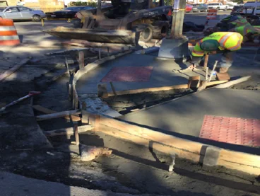 WheelChair/Bicycle Ramp new Construction Sta.14+10RT 