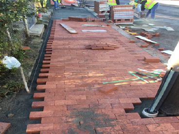 Brick on PCC Base from House #614 to #620 Kennedy Street