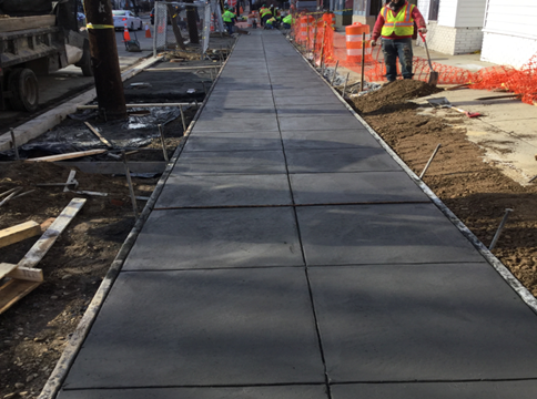 4” PCC Sidewalk Sta.19+45LT to Sta.20+75LT