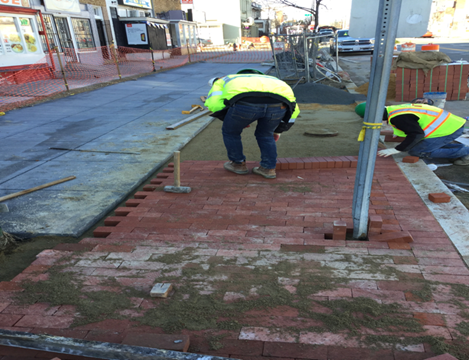 Brick Sidewalk Installation House #620 To #624