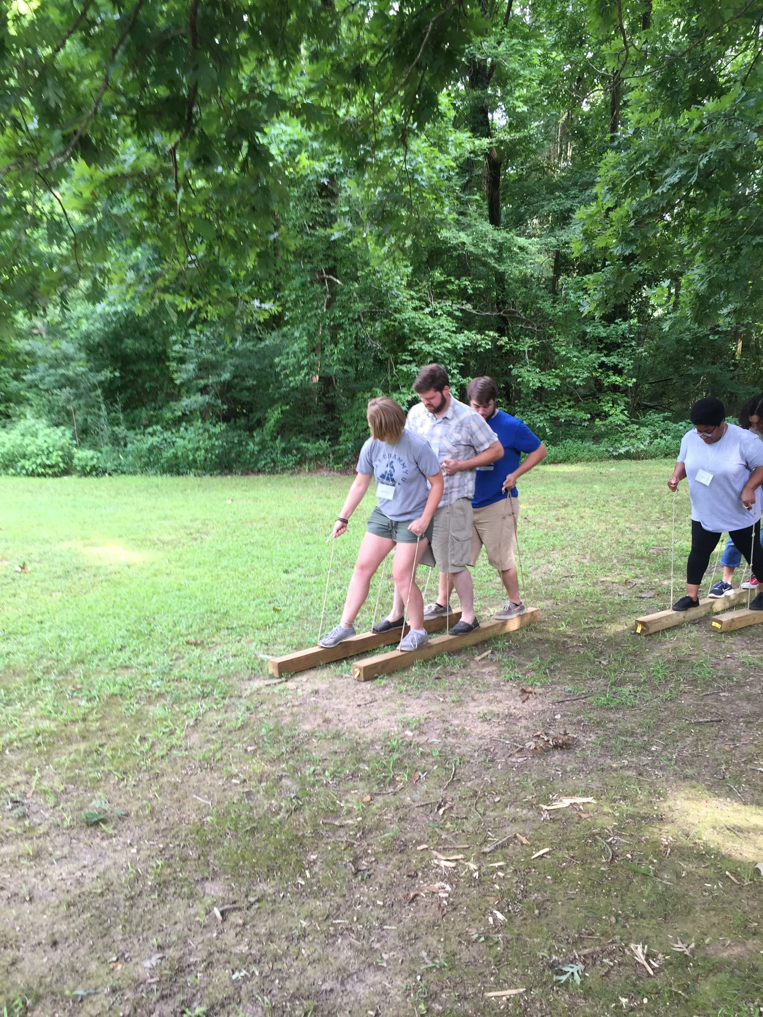 Teamwork exercises on the the Trolleys