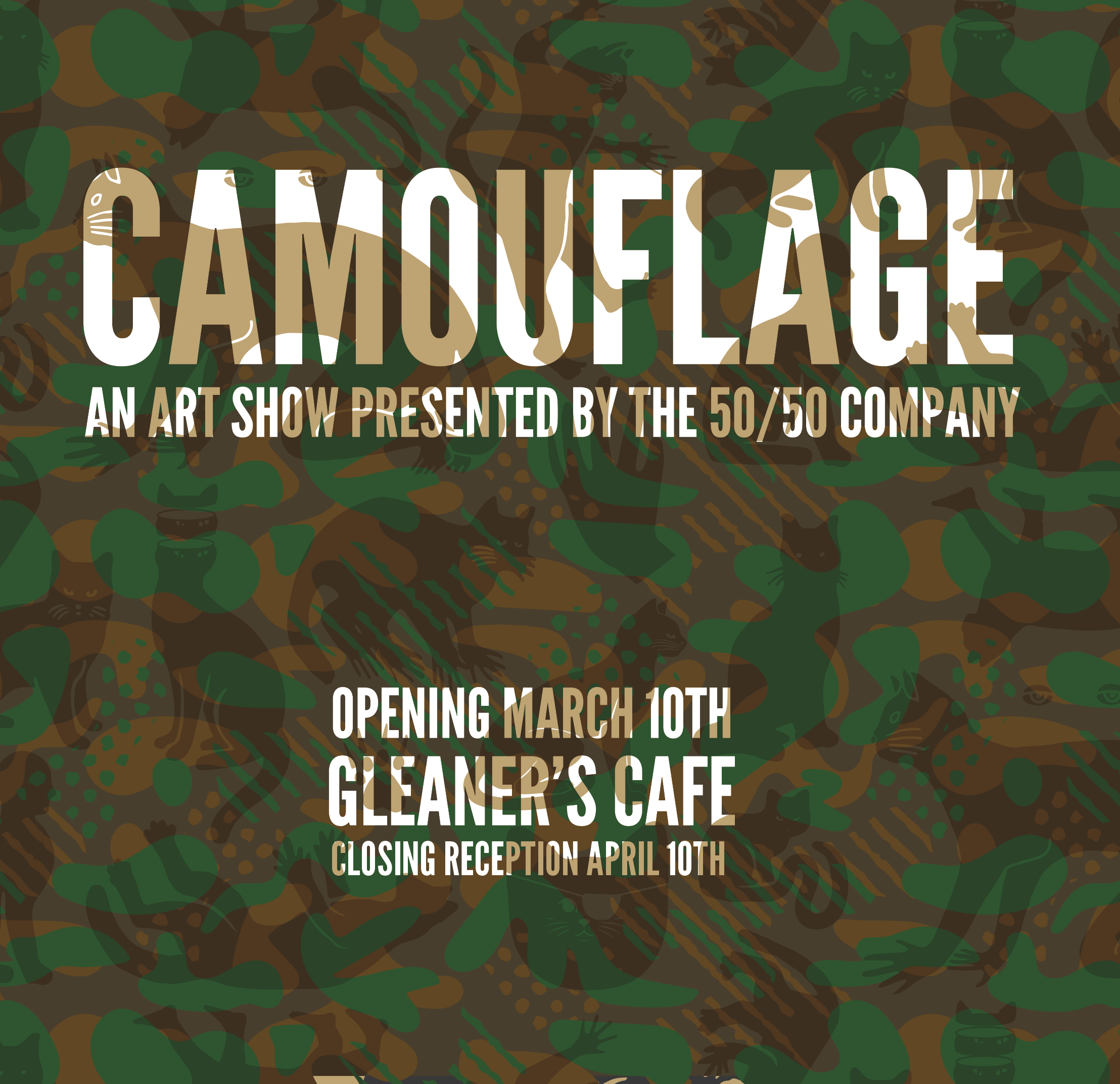 Camouflage Exhibit - Gleaner's Cafe