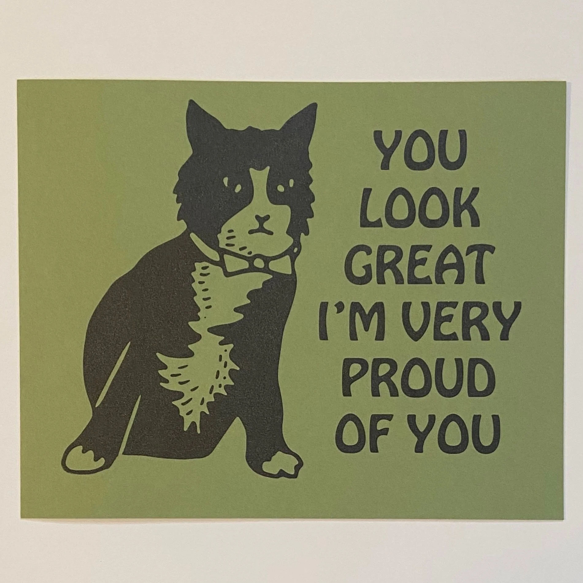 Mondays are hard but you&rsquo;re going to do great! 
.
.
.
#tuxedocat #goodjob #screenprinting #cats #illustration