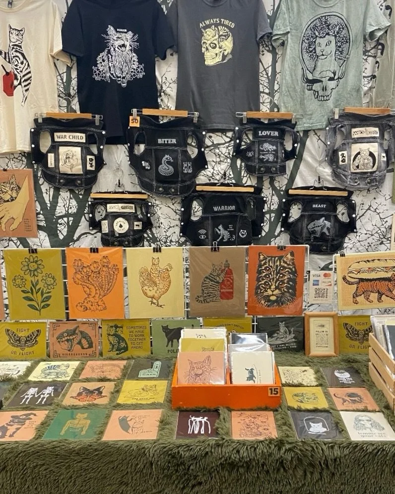 We&rsquo;ve got a 2 tent weekend coming up! Join us in Roxborough on Saturday for Springfest and also in Lancaster Saturday &amp; Sunday for VegFest 🐈&zwj;⬛ 
.
.
.
#streetfair #localart #festival #goodfood #greatbeer