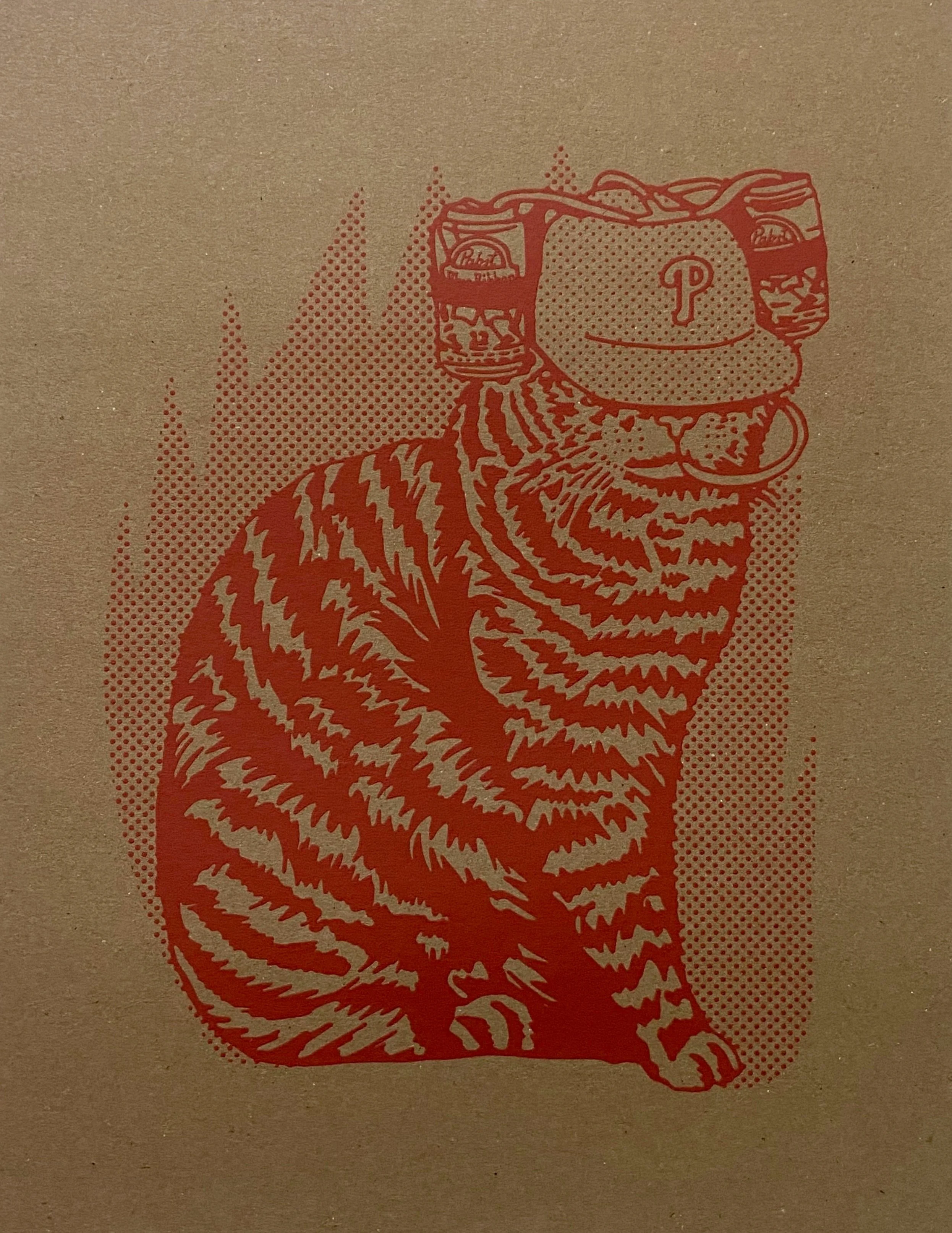 Let&rsquo;s Go Phils! ❤️
.
.
.
#phillies #philadelphia #cats #screenprinting #baseball