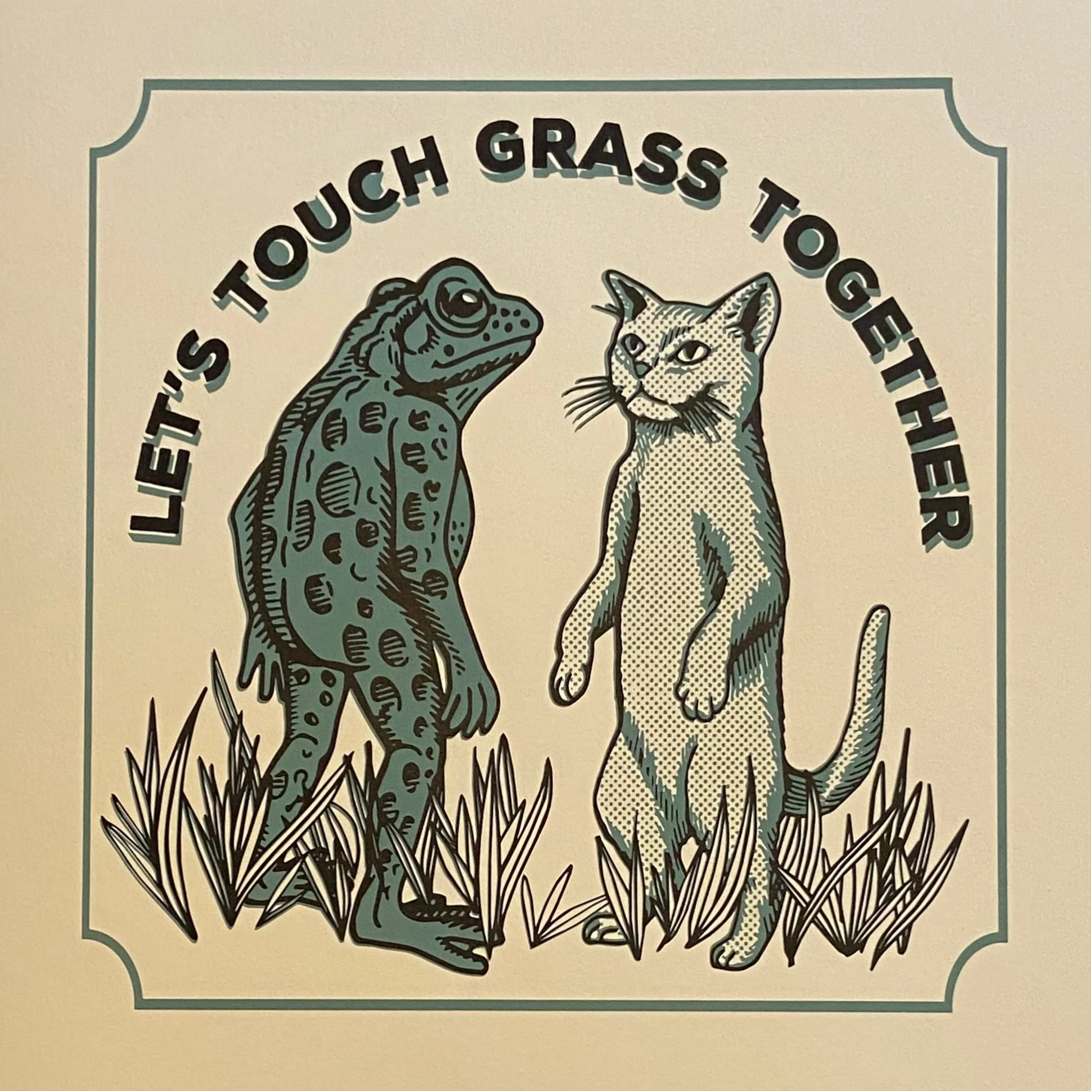 We&rsquo;re heading into the woods for a while so if you need us, no you don&rsquo;t 🌱 
.
.
.
#adventuretime #woods #forest #touchgrass #cats