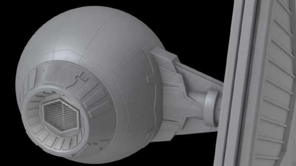 Rear view of command pod.