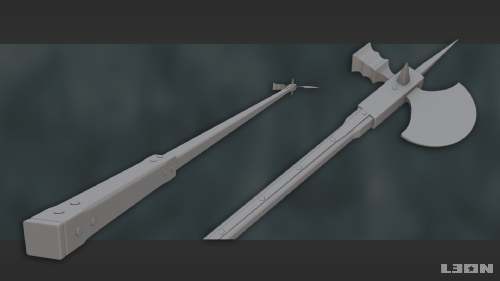 Halberd High-poly
