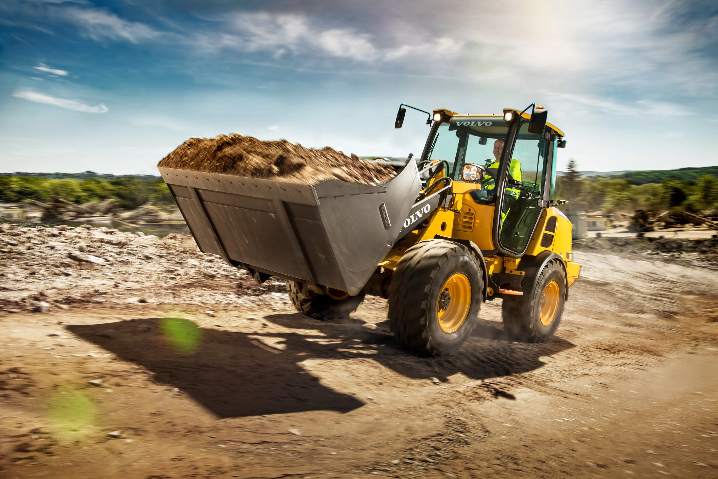 Volvo L20H with load