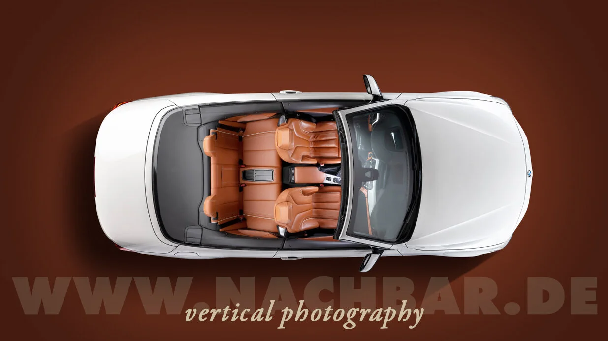 BMW Cabrio von oben im Studio von Rolf Nachbar, Würzburg (Kopie)