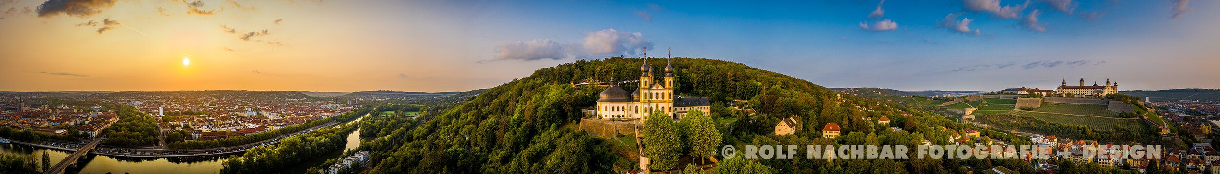 Würzburg Panorama mit Käppele