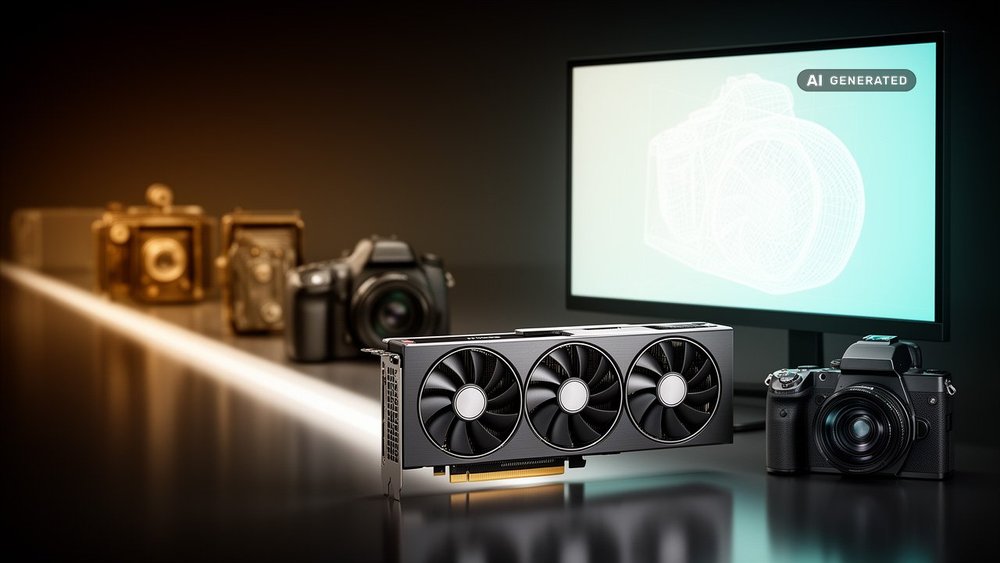 Entwicklung der Werkzeuge von analoger Fotografie über digital und 3D bis KI