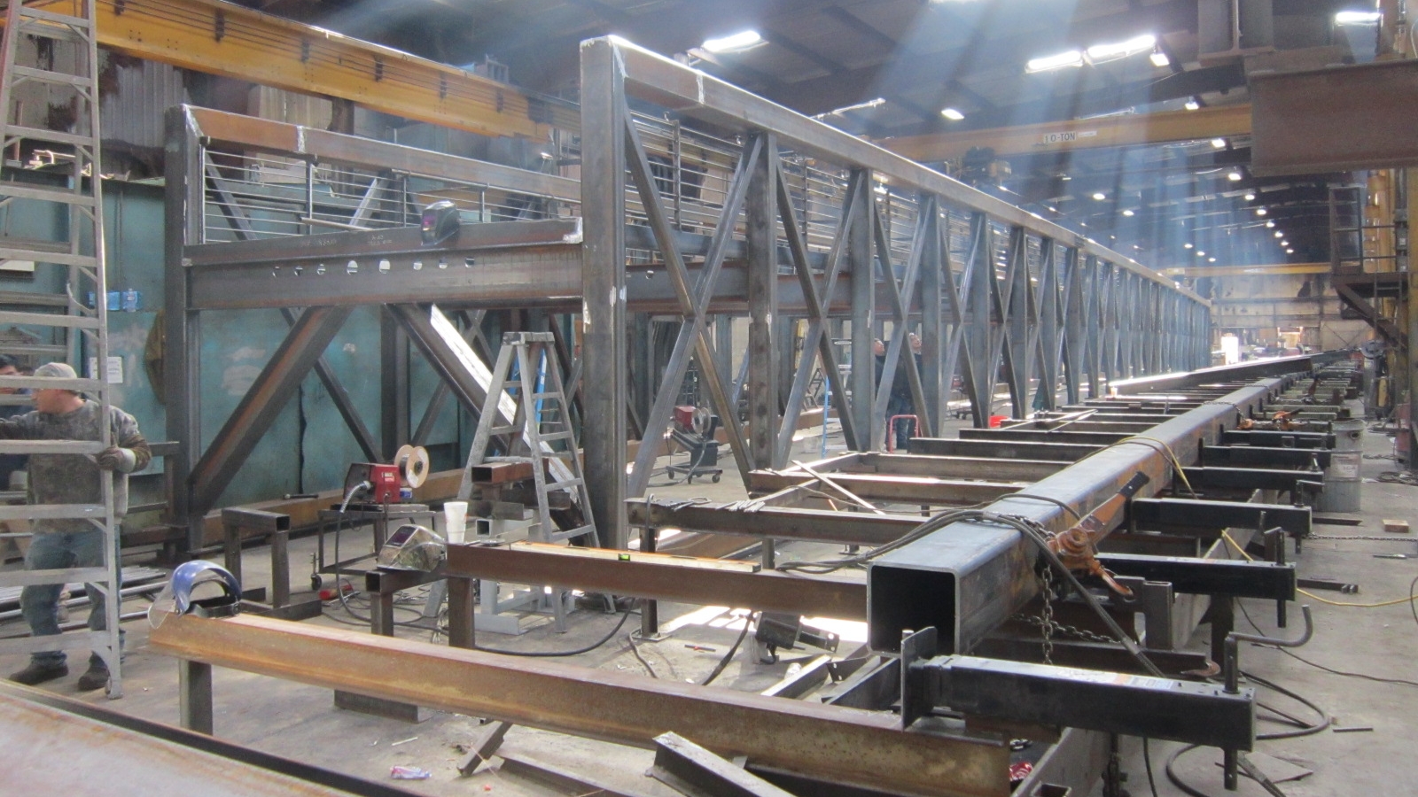  Bridge being fabricated 