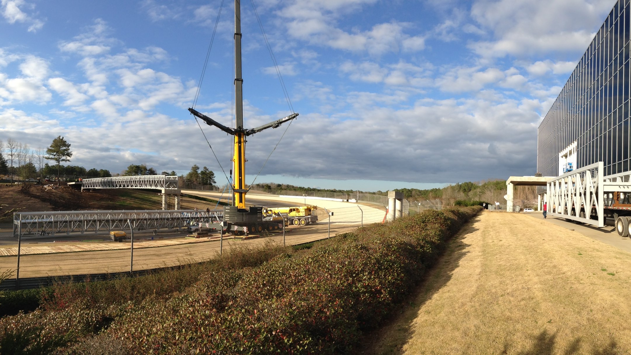 Section being lifted into place