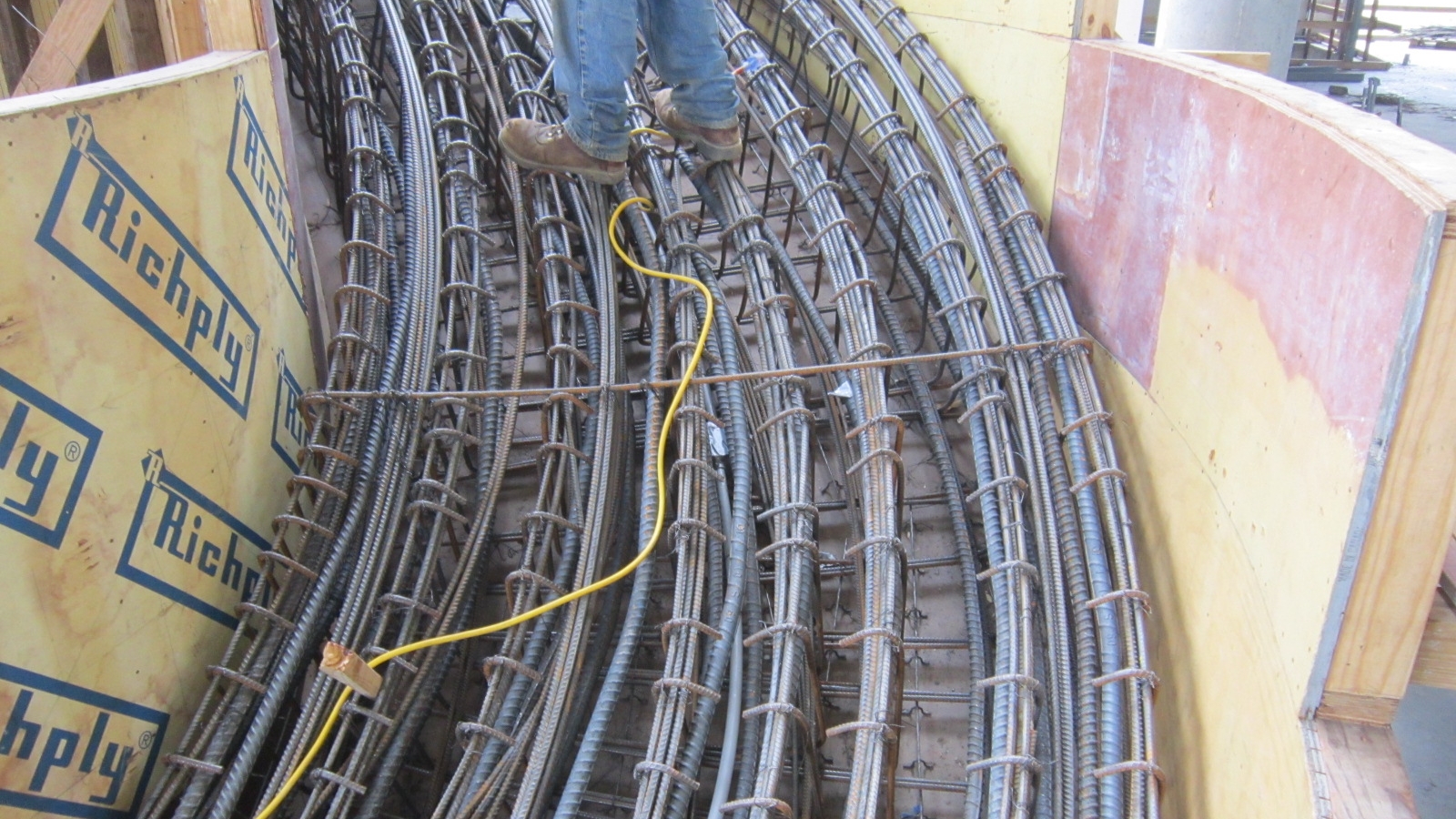  Rebar reinforcment inside the stairs 