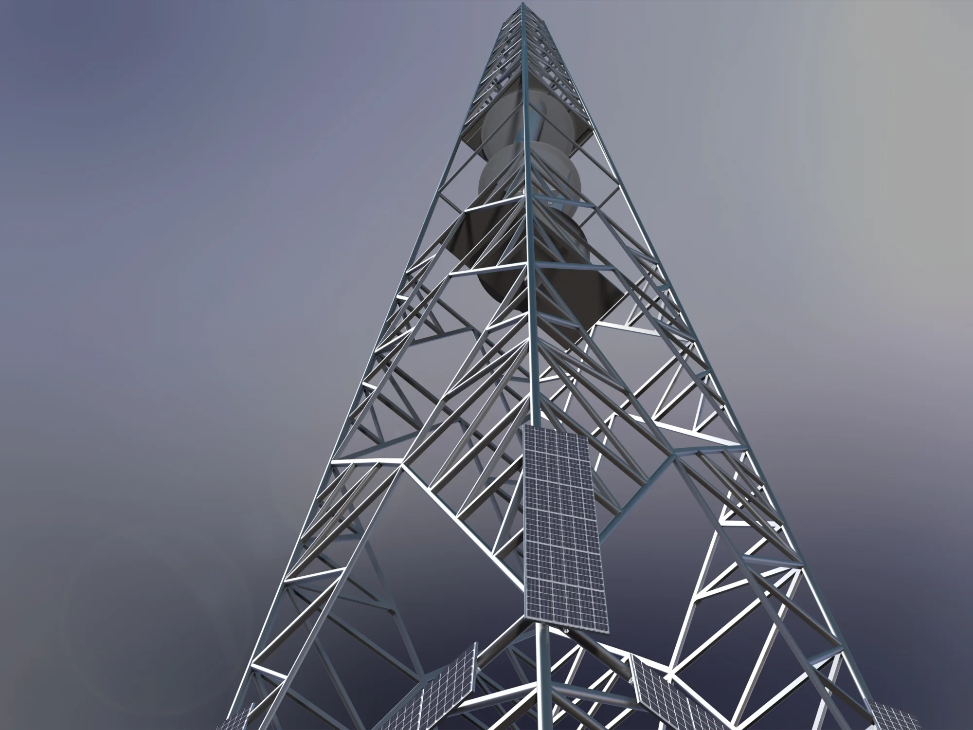 Panels and VAWT View Under.JPG