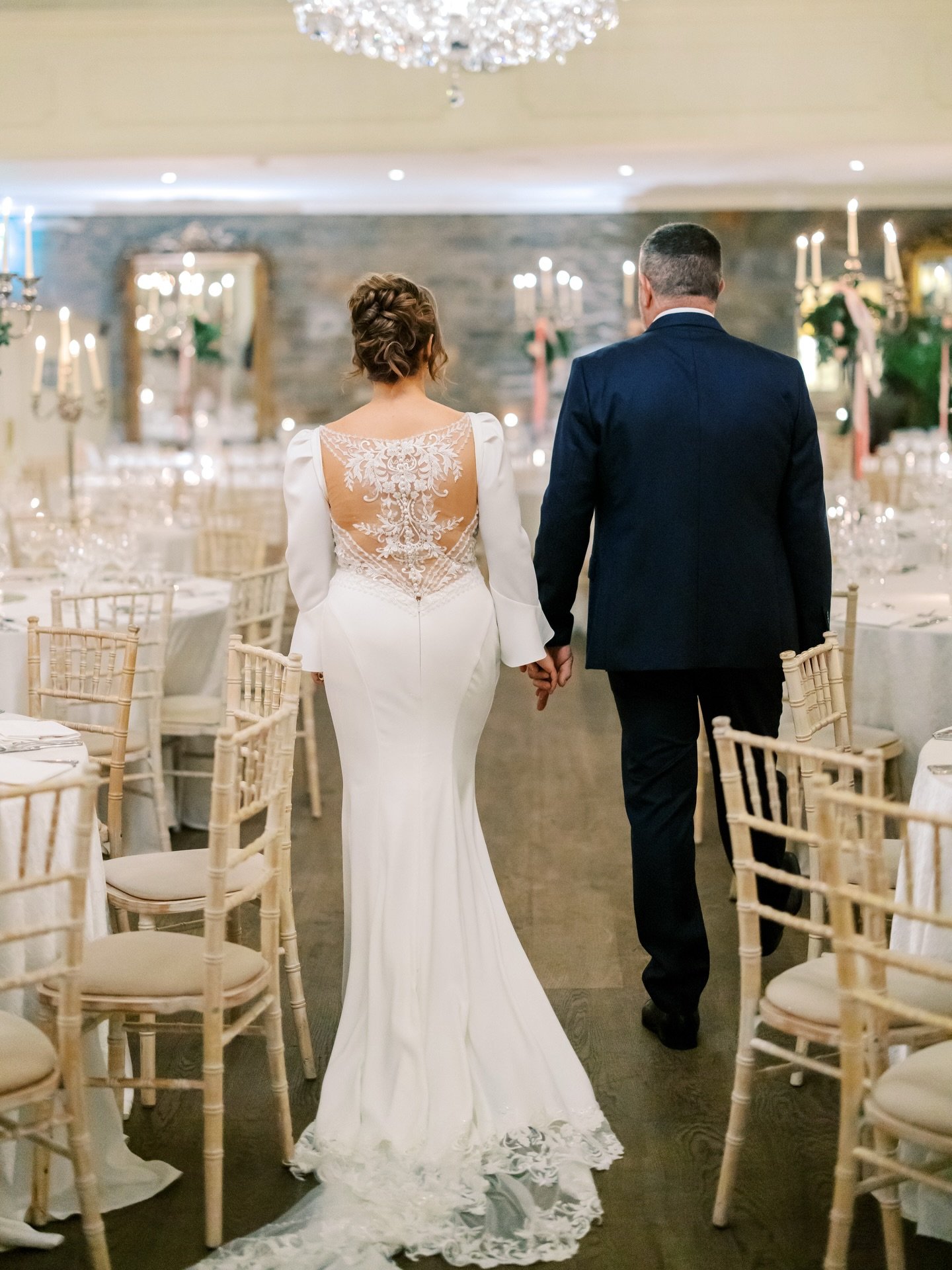 Just finishing up on this lovely December wedding at Tankardstown house last week.