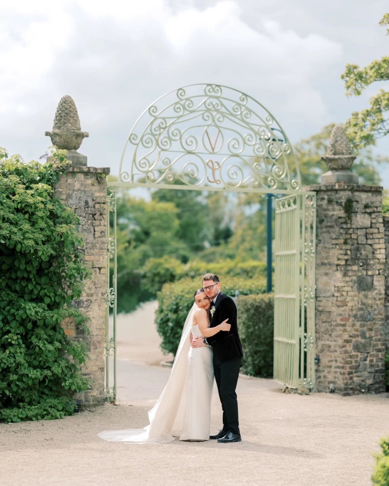 Maureen &amp; Mark at the Cliffs of Lyons 🤍 Outdoor ceremony by the lily pond with the best light all day. Ireland really shows off when it wants to. I always love spring in Ireland. I married myself in April. Weather tends to be dry, sunny but cold