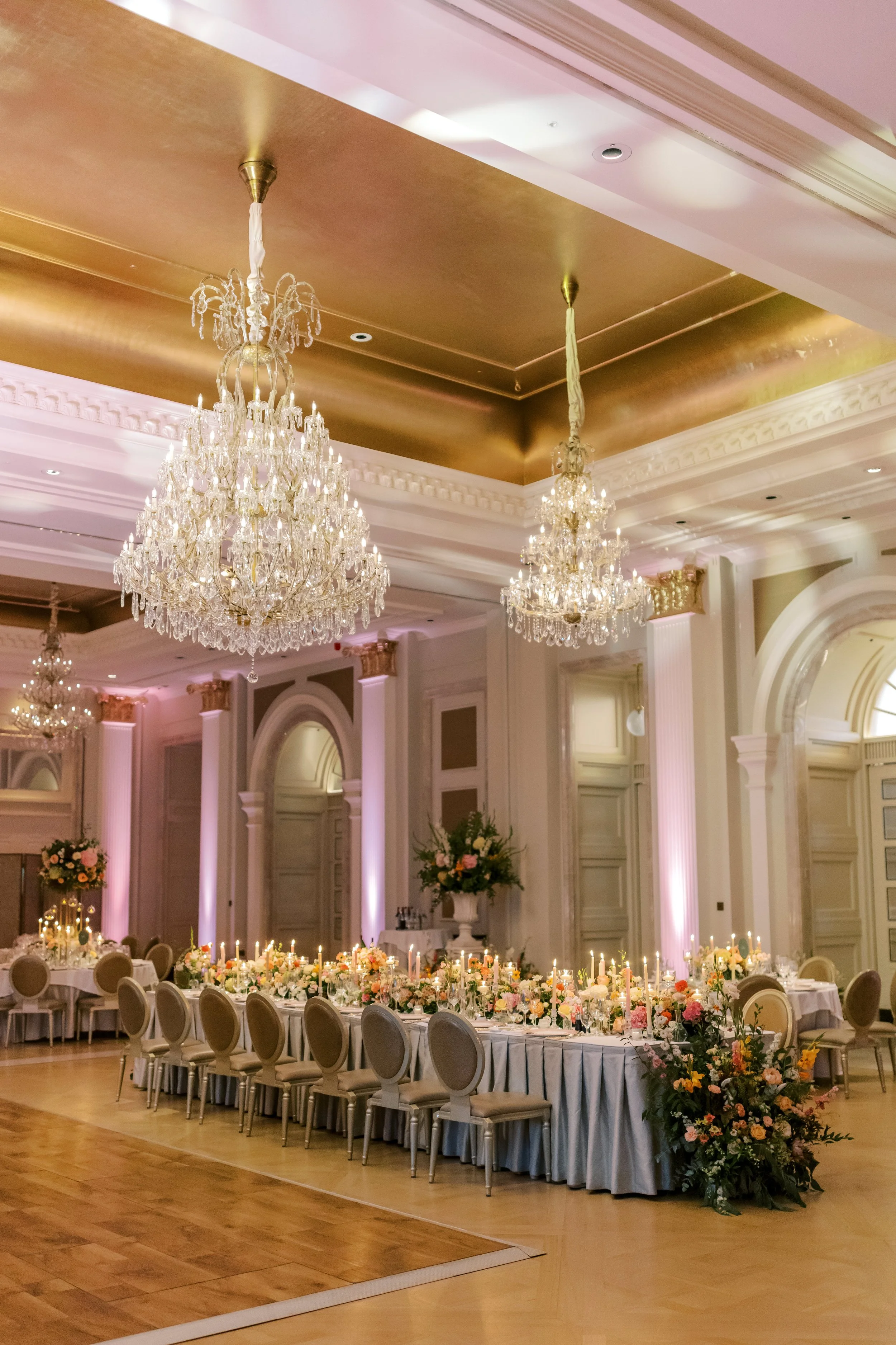 Adare Manor Styled wedding room in Castle in Ireland