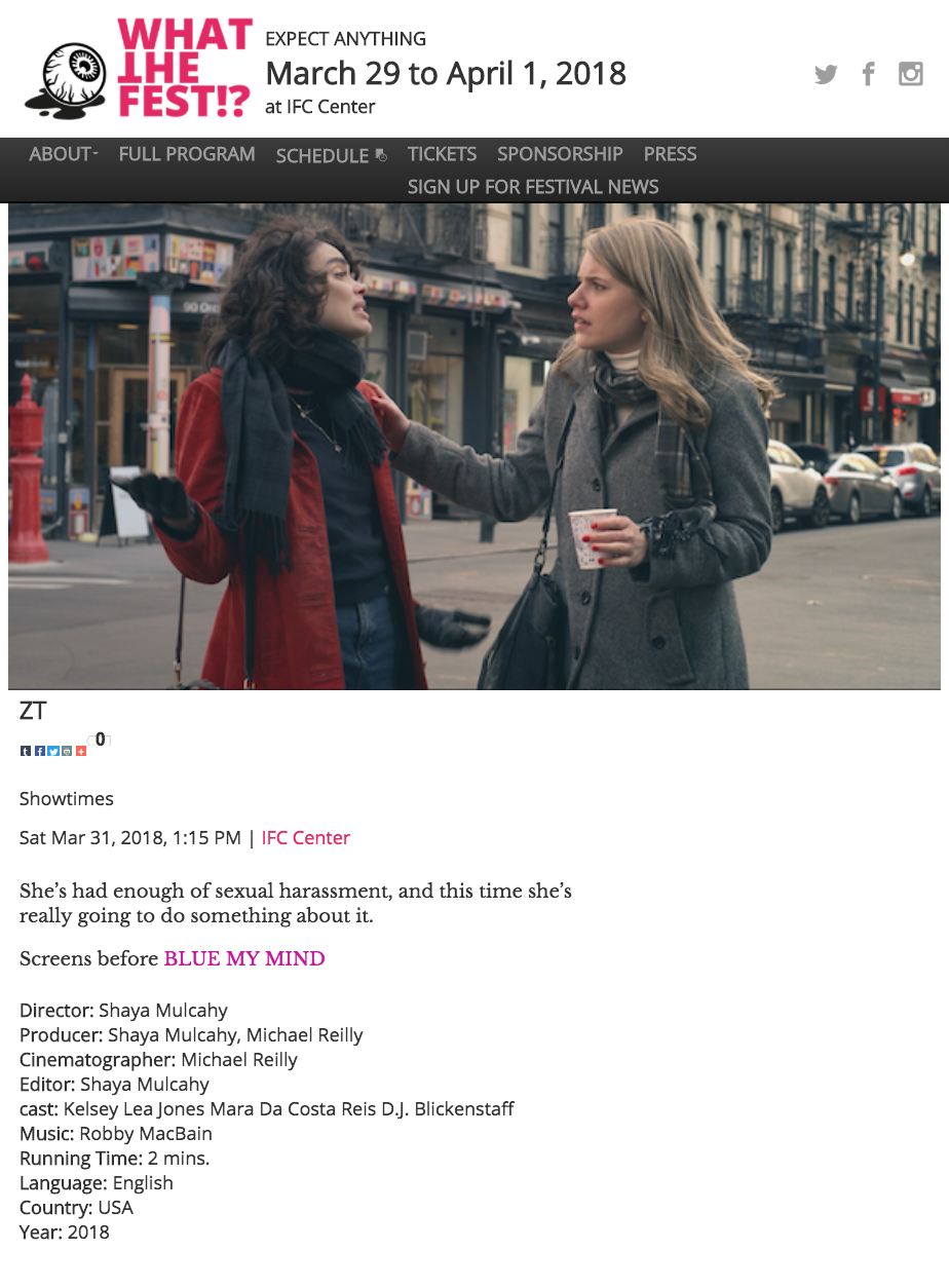 ZT | Selected for What the Fest!?