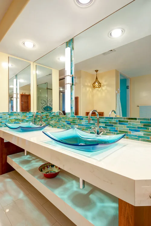 Bathroom Remodel in Hawaii Custom Bathroom Vanities — Moorhead