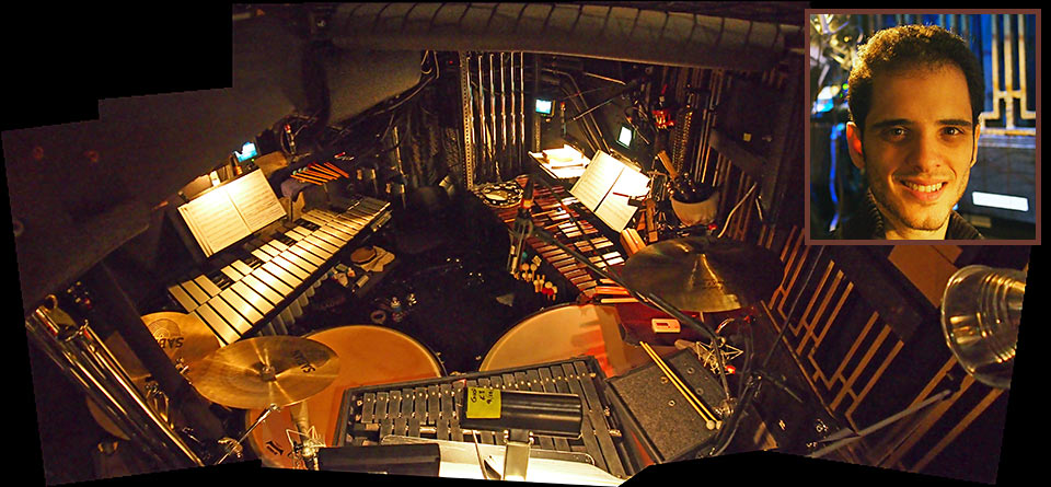 Pit setup at Annie Revival Broadway
