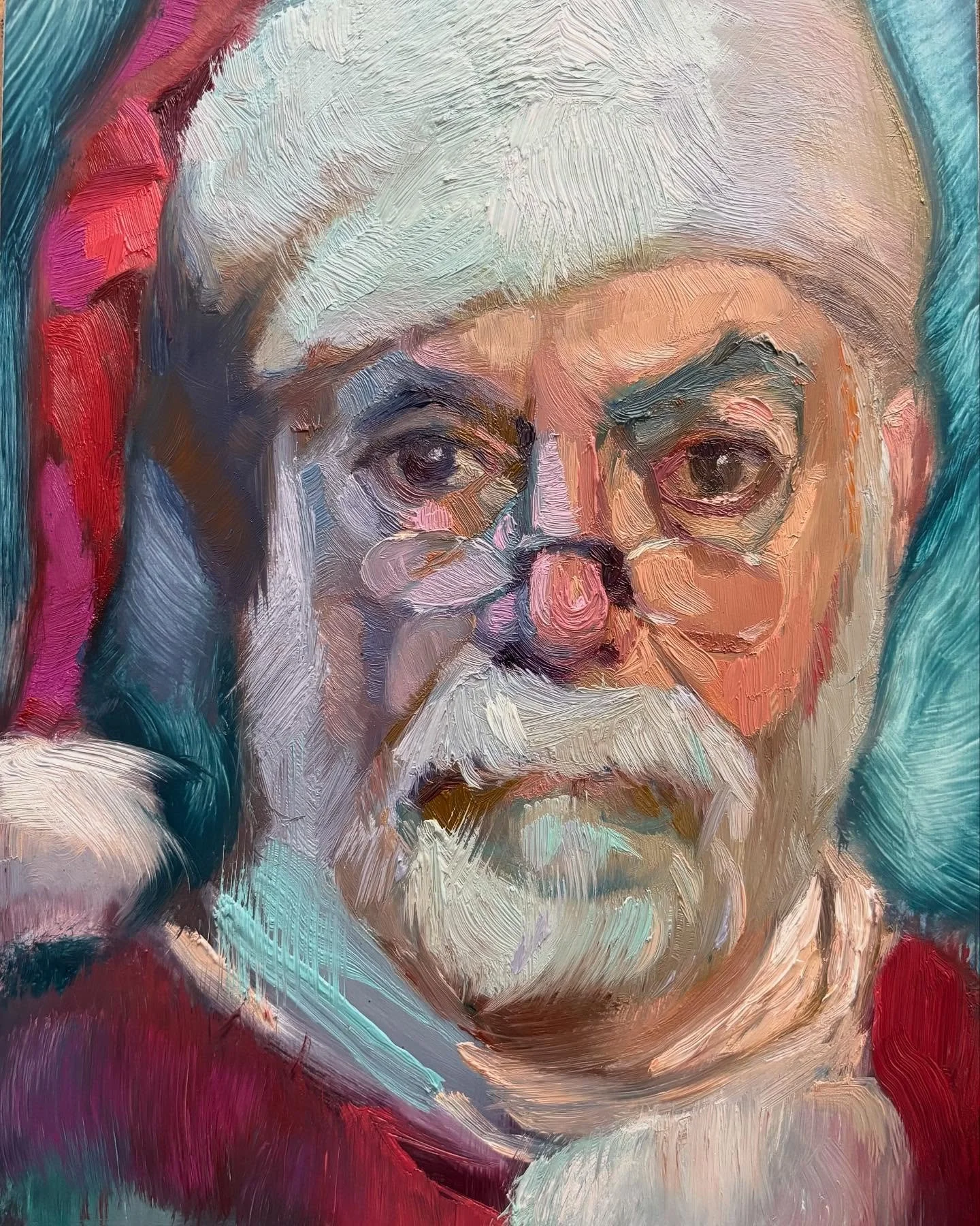 It was interesting painting against the clock again today. I found myself making different decisions due to time pressure. I&rsquo;m overall happy how it turned out but would have liked more variation in my marks. I&rsquo;m not going to work further 