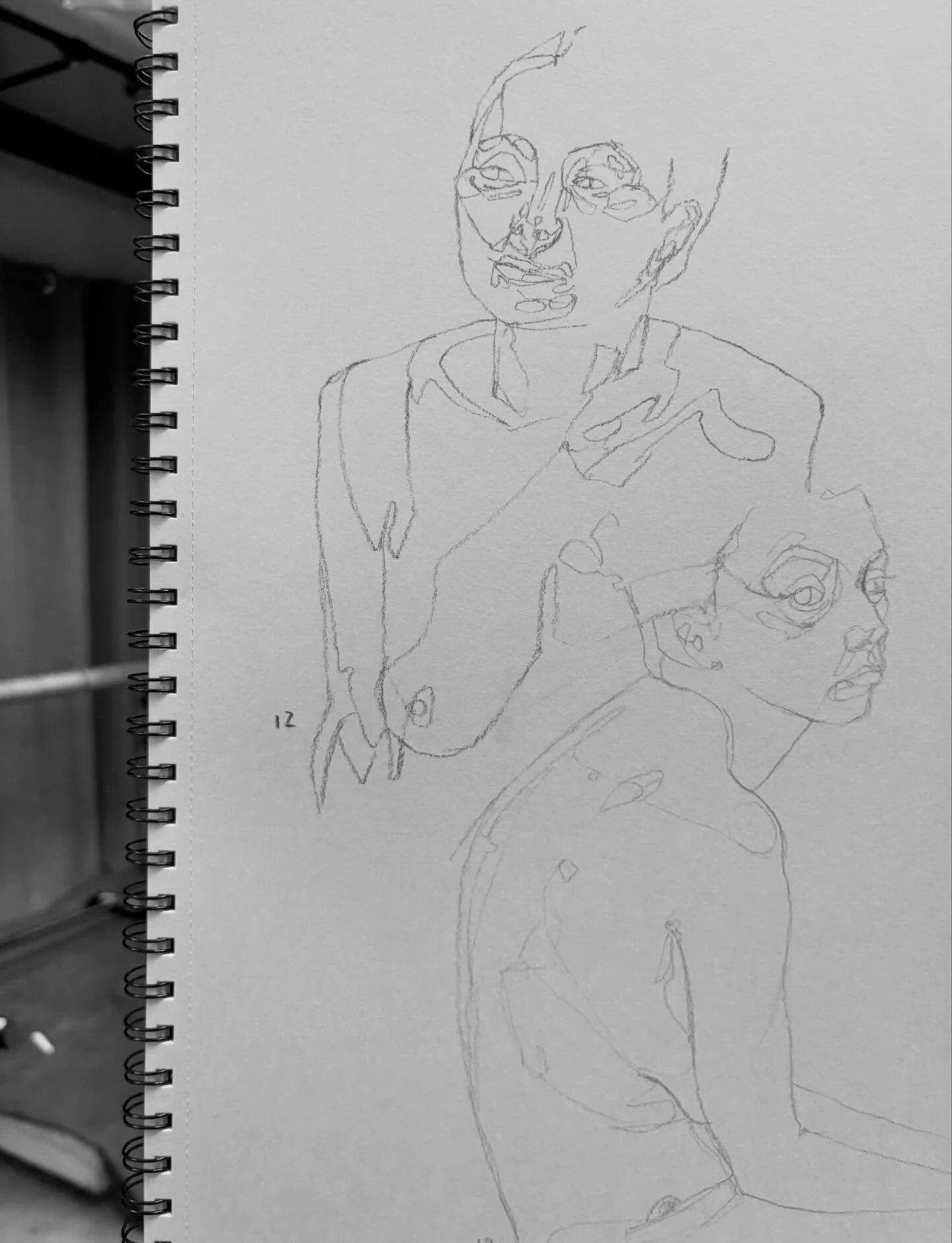 Lovely life-drawing session with model @aislingnifhoghlu this morning @schoolhouseforart #lifedrawing #charcoal #sketcheveryday
