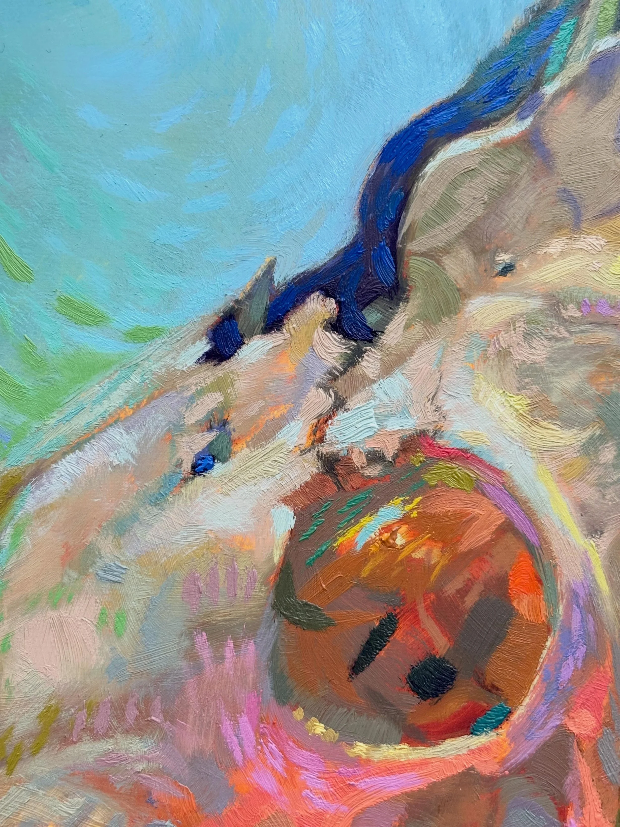 Having fun with colour. It&rsquo;s beginning to reveal itself to me&hellip;