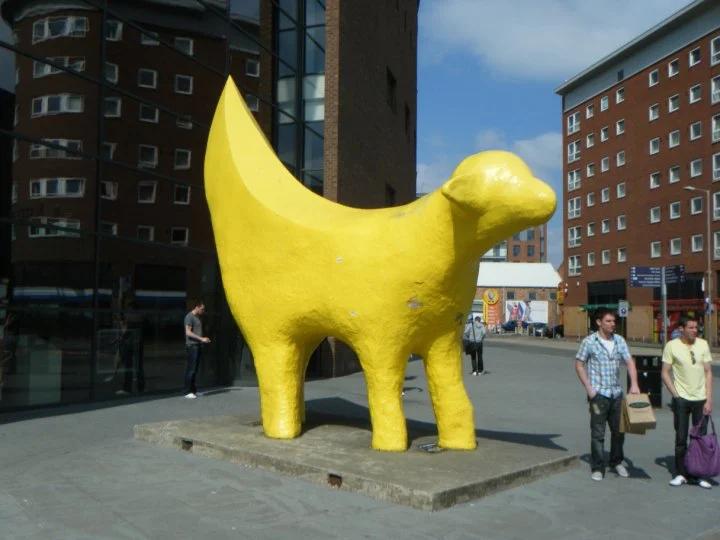 Super Lamb Banana in Liverpool—which features in the forthcoming book The Busker.