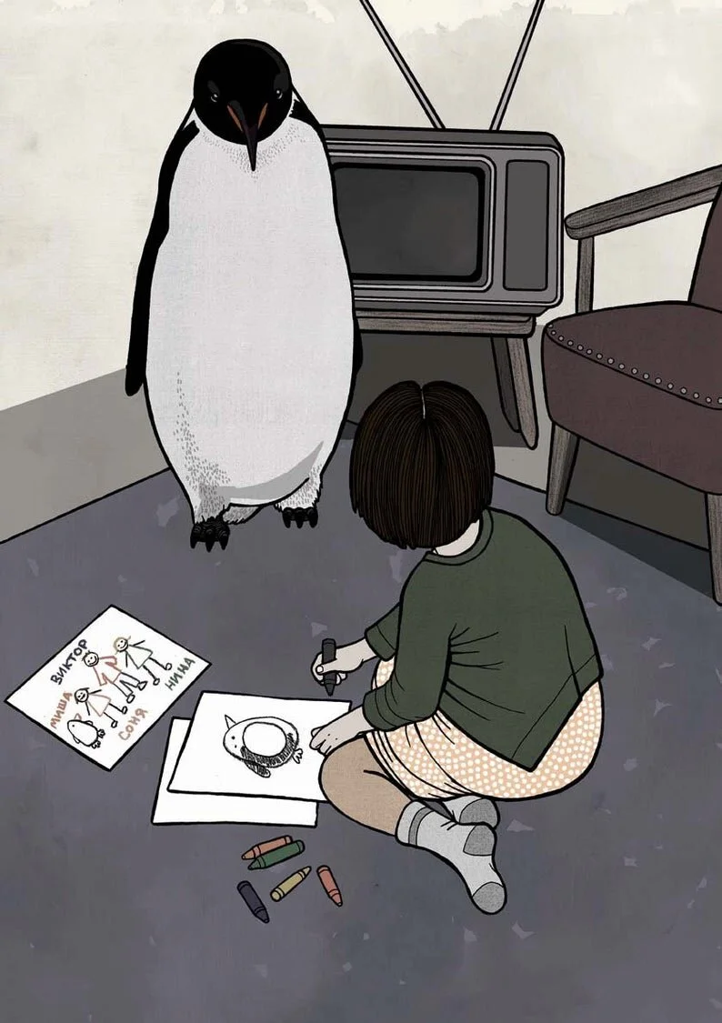 Owl &amp; Penguin Prints