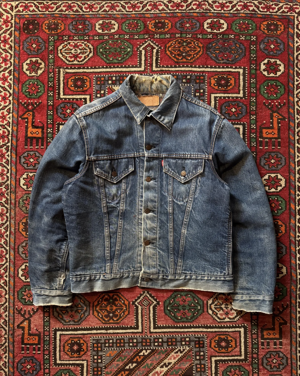 1960's Levi’s "Big E" Troy Blanket Lined Type 3 Denim Trucker Jacket