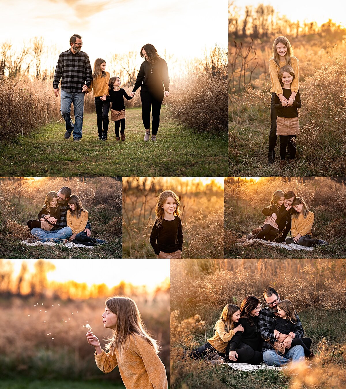 family at sunset Asheville's Best Family Photographer