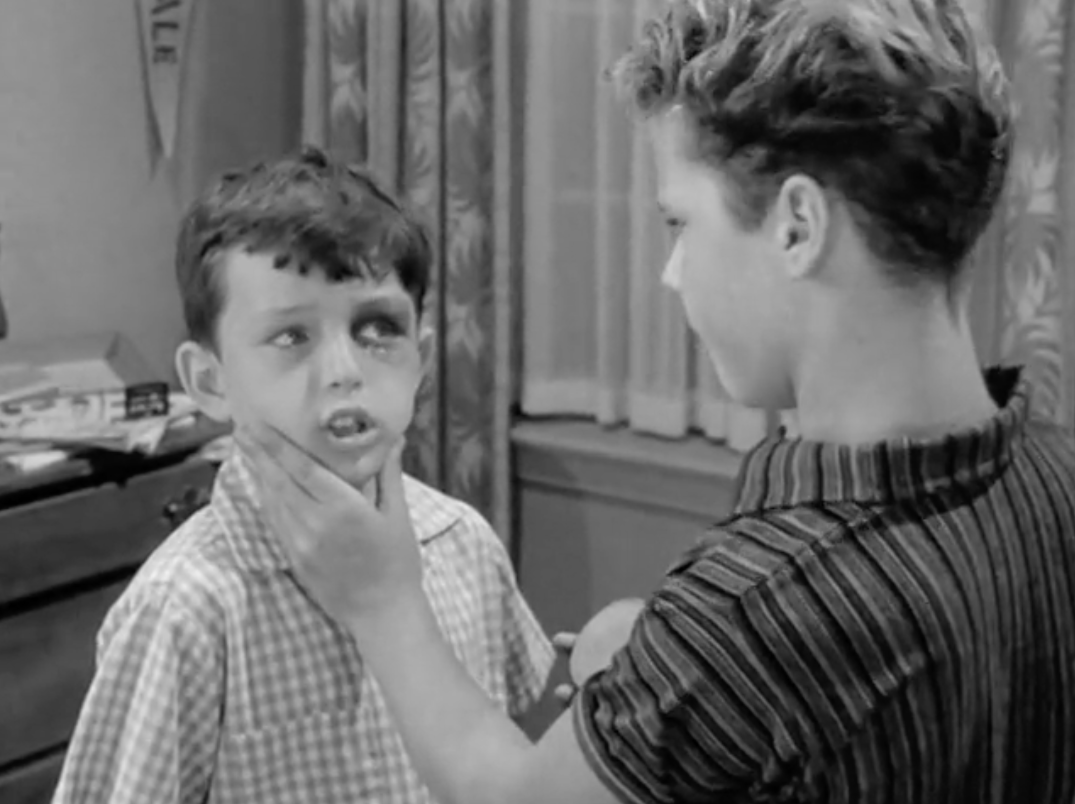 Wally analyzes Beaver's shiner
