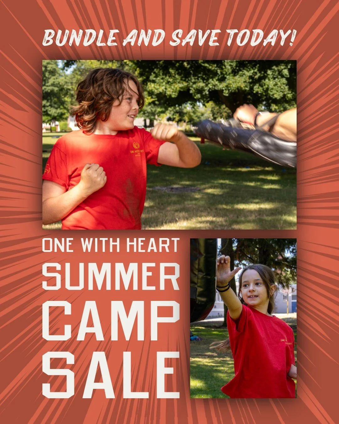 One With Heart Summer Camps are OPEN FOR REGISTRATION and ON SALE! Register today and save $60 when you sign up for 2 or more camps with code SpringBundle26. This year, we have expanded the summer camp program to include additional weeks 🗓️, new the