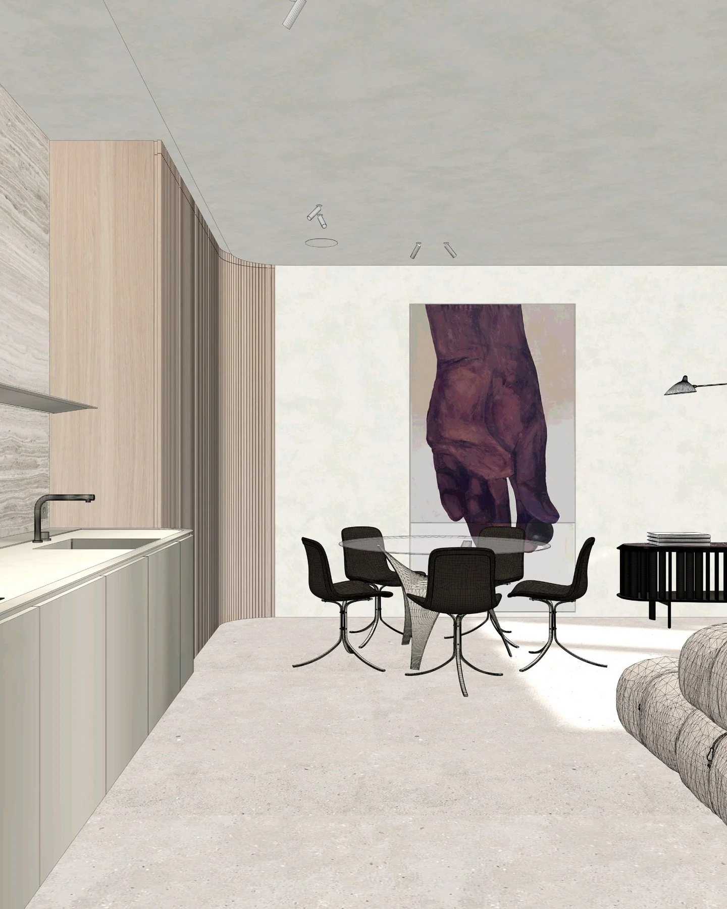 Apartment with a view - concept project

#camaleonda #altaigallery #livingdivan #fritzhansen #molteni #knoll #rispal #kjaerholm #hanswegner #ivobistrichki