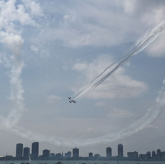 Air and water show and a perfect day