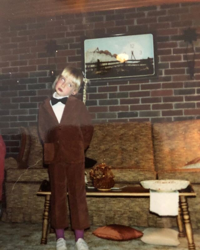 Me as child, in my PeeWee Herman performance costume #tequila