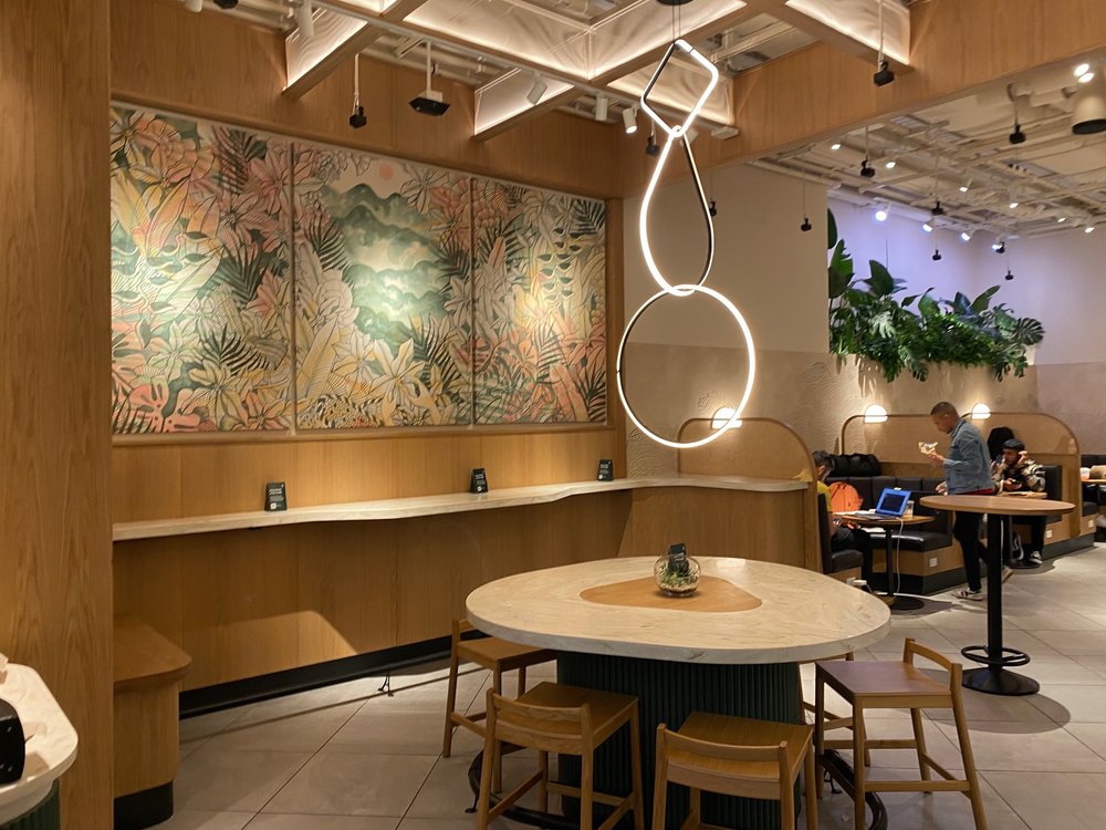 Starbucks sitting area