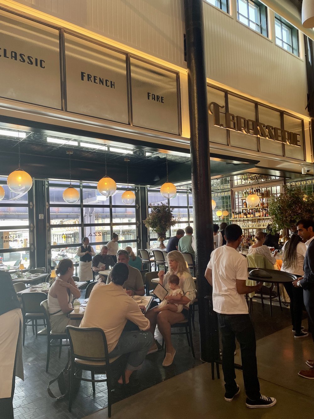 interior shot of their belle-époque brasserie