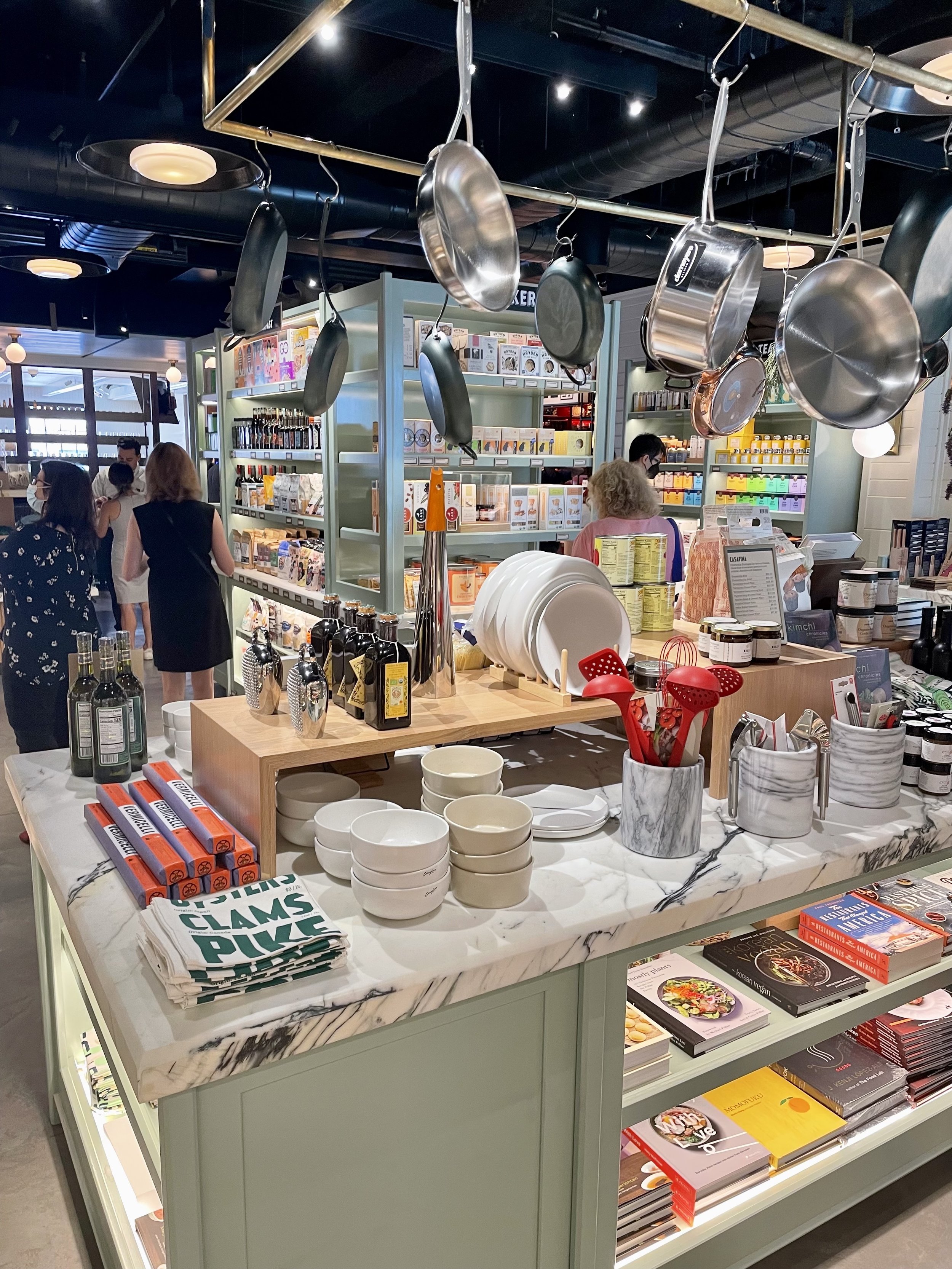 The upstairs Jean-Georges approved kitchenware booth