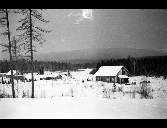 The abandoned archeological and geological research camp – the last constructed shelter before entering deep wilderness