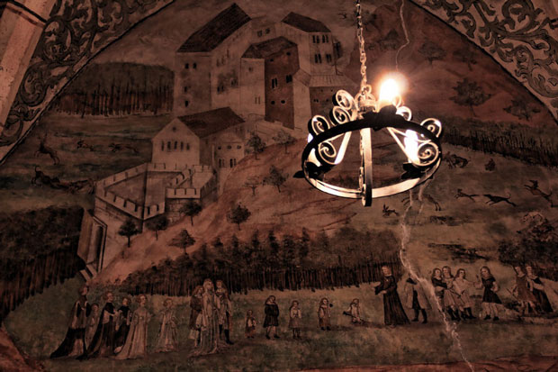 Image of a medieval fresco depicting a pastoral community scene... or something else? Photo Credit by Scary Side of Earth on flickr , used with CC by 2.0 attribution.